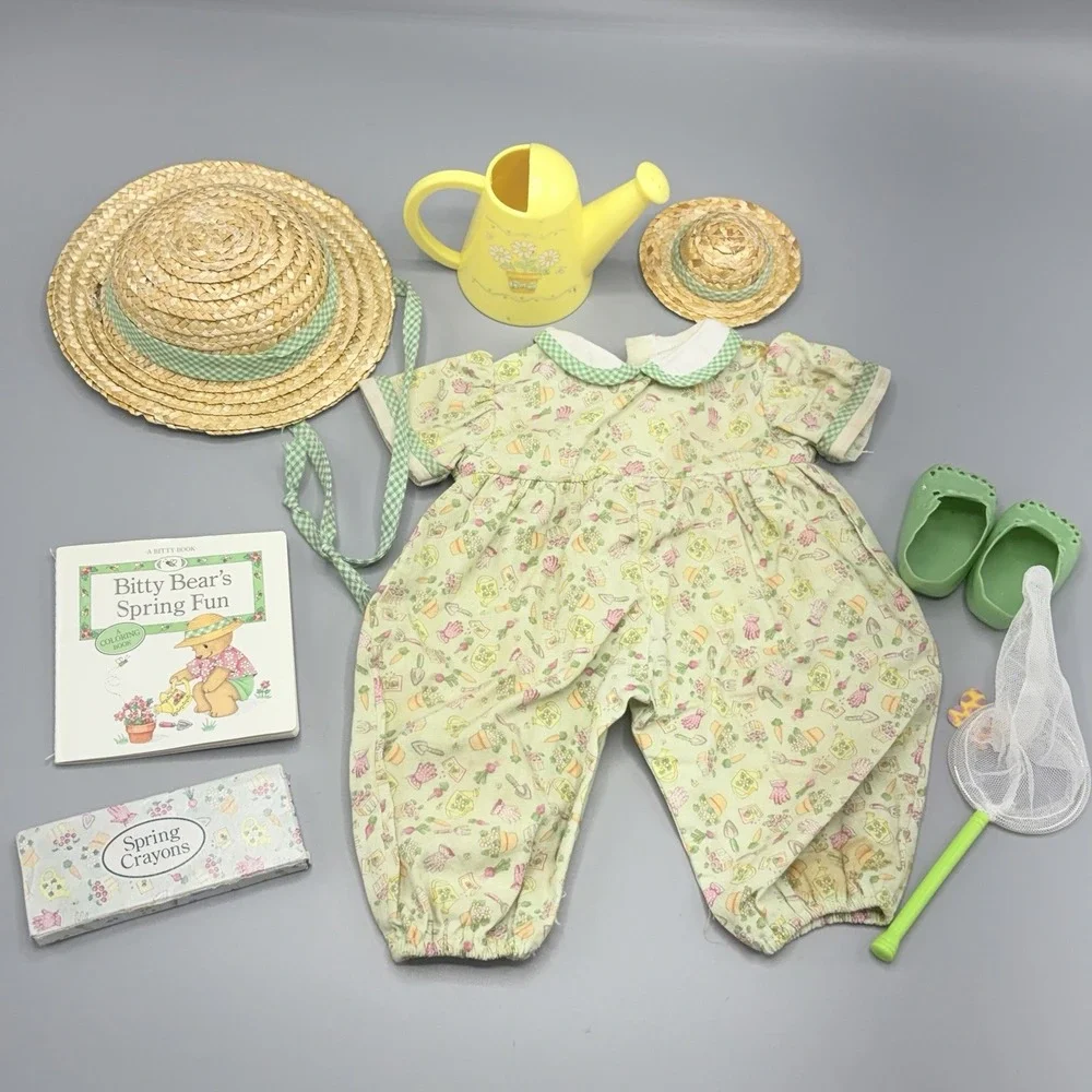 Bitty Baby Spring Fun Garden Set Outfit with Pail Shovel Flaws Read